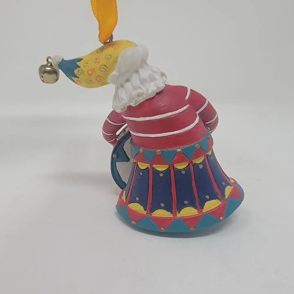 Vintage Christmas Avon Santa Tune Drum/Drummer Boy Ornament Hand Painted 1998
